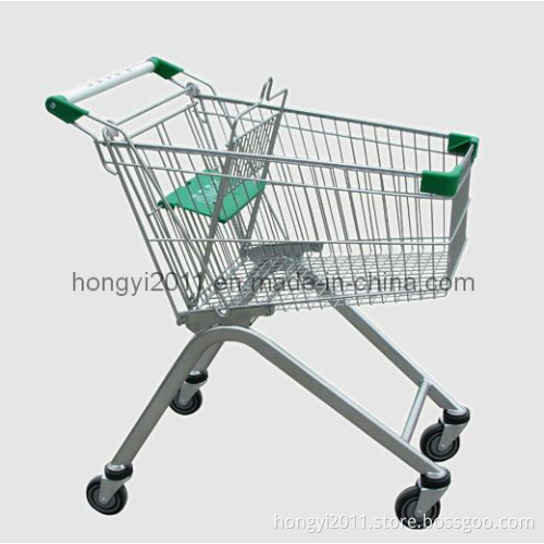 Supermarket European Style Shopping Cart 100L